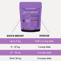 dosage recommendations for calming supplement for dogs
