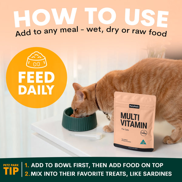 How to use cat multivitamin supplement