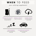 how to feed anxiety calming supplement to dog